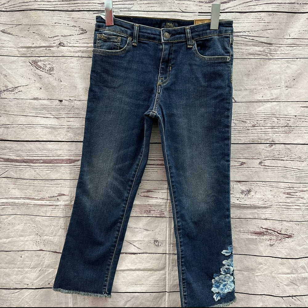 Polo Ralph Lauren “The Chrystie Kick Flare Crop” Girls Jeans Size 16